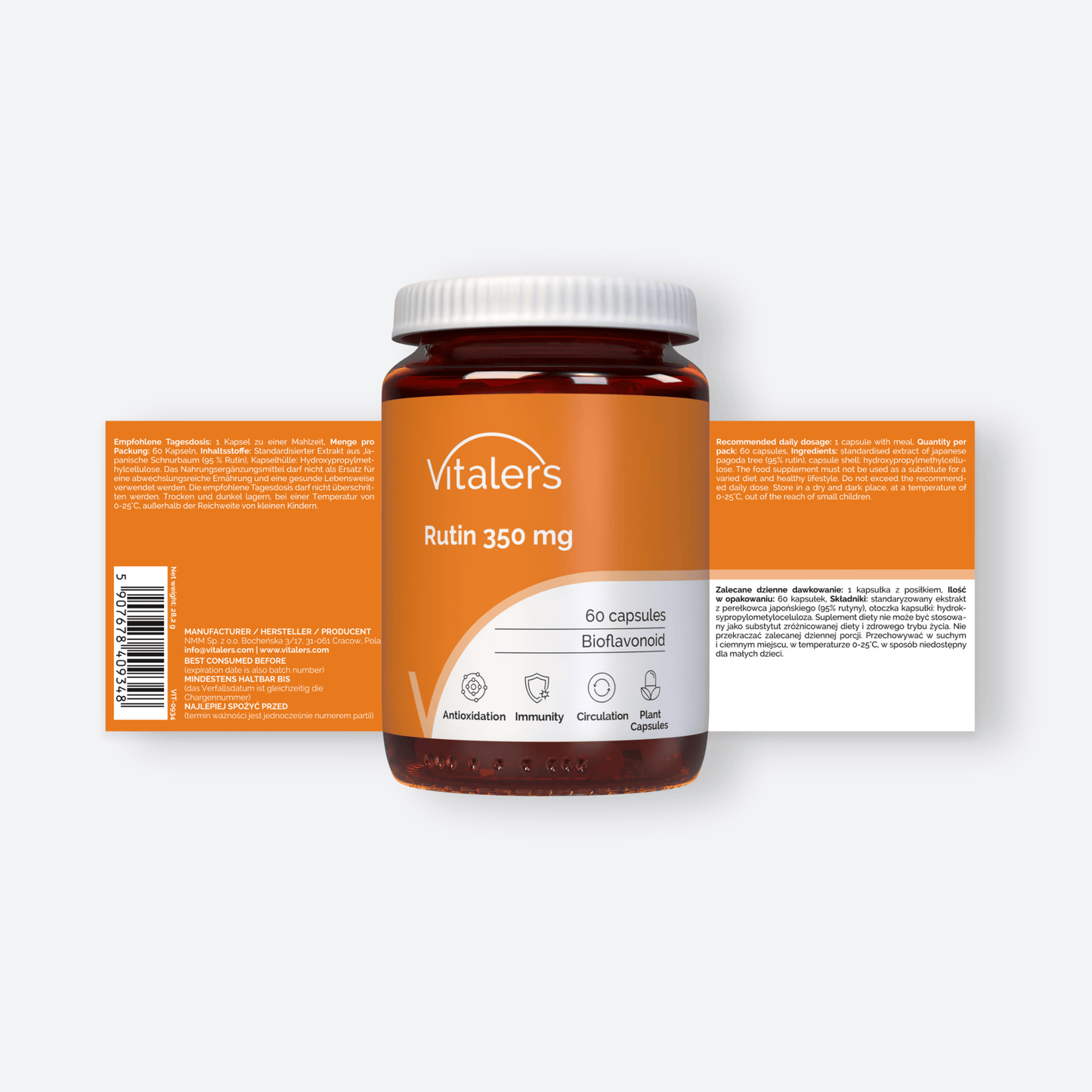 Vitaler's Rutyna 350 mg - 60 kapsułek