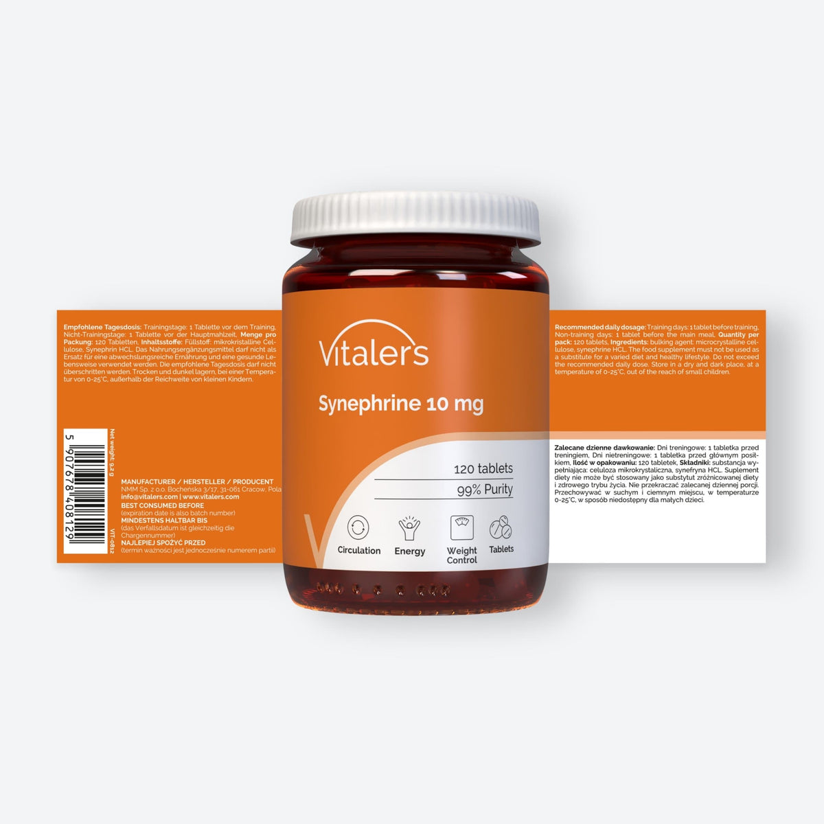 Vitaler's Specjalistyczne Synefryna 10 mg - 120 tabletek