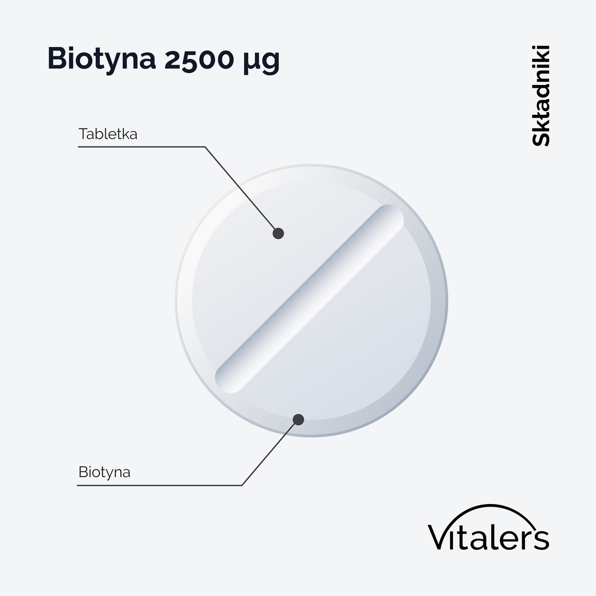 Vitaler's Witaminy Biotyna 2500 µg - 240 tabletek