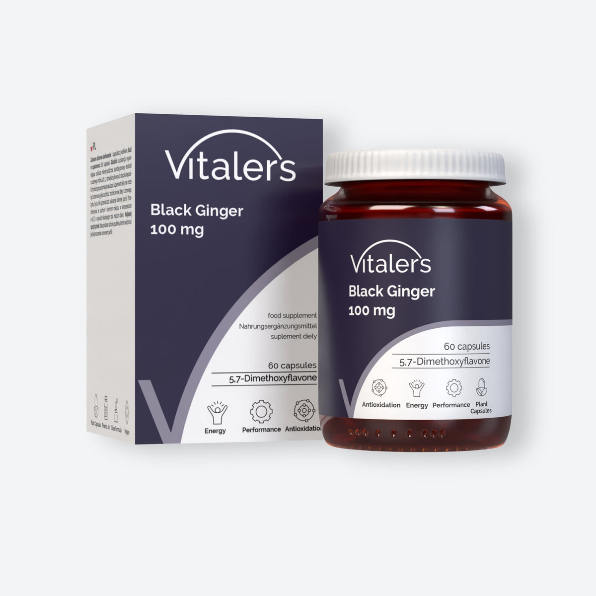 Vitaler's Ekstrakty Black Ginger 100 mg - 60 kapsułek