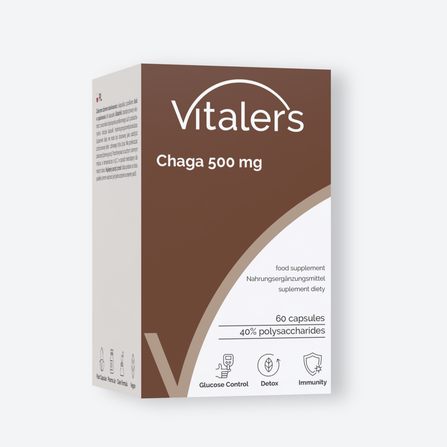 Vitaler's Ekstrakty Chaga 500 mg - 60 kapsułek