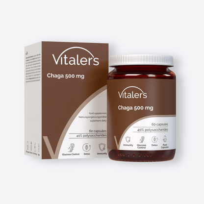 Vitaler's Ekstrakty Chaga 500 mg - 60 kapsułek