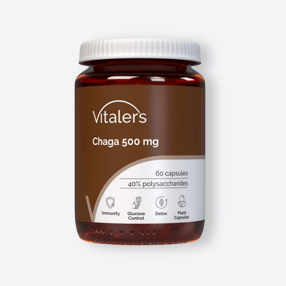 Vitaler's Ekstrakty Chaga 500 mg - 60 kapsułek