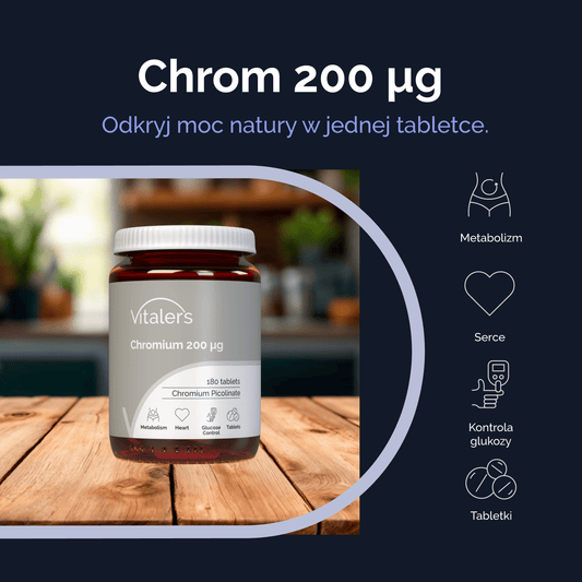 Vitaler's Minerały Chrom 200 mcg - 180 tabletek