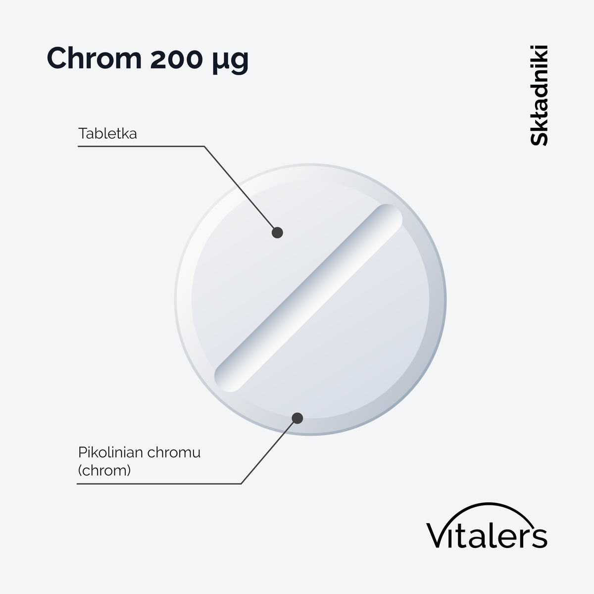 Vitaler's Minerały Chrom 200 mcg - 180 tabletek