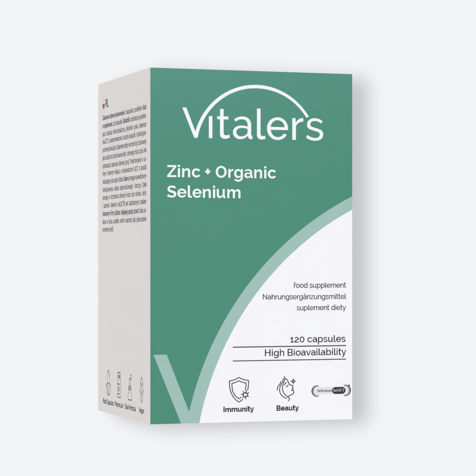 Vitaler's Minerały Cynk 15 mg + Selen 200 mcg - 120 kapsułek