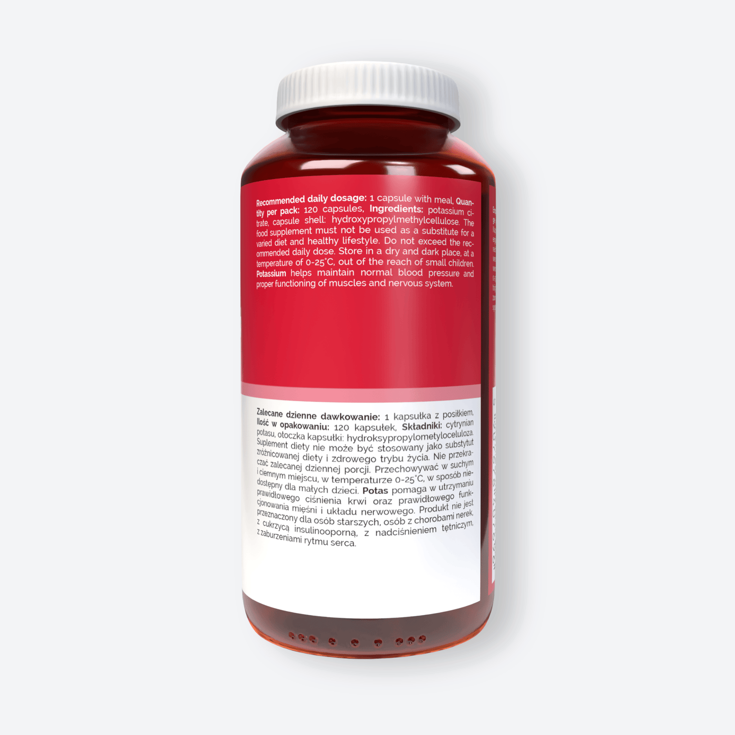 Vitaler's Minerały Cytrynian Potasu 380 mg - 120 kapsułek