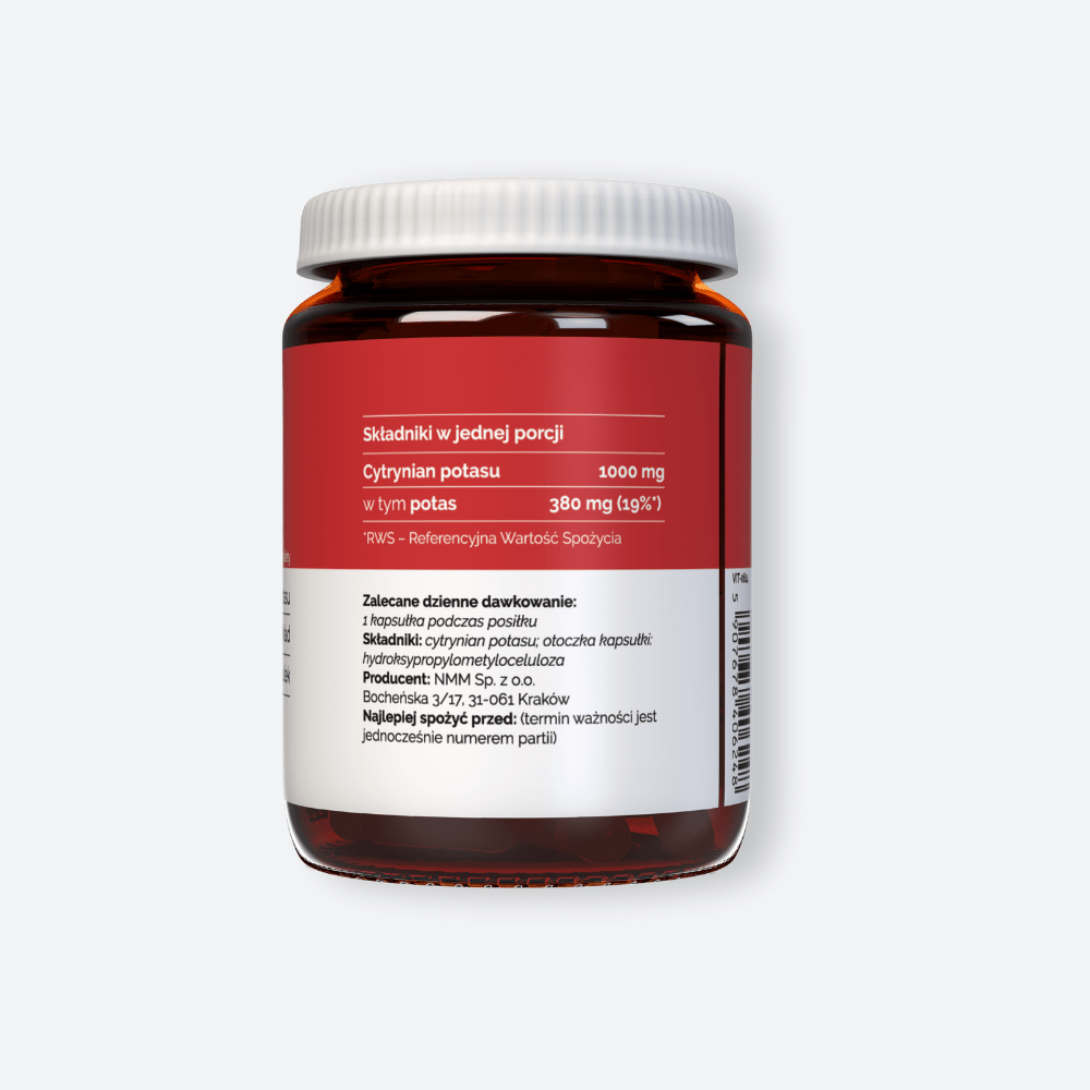 Vitaler's Minerały Cytrynian Potasu 380 mg - 60 kapsułek
