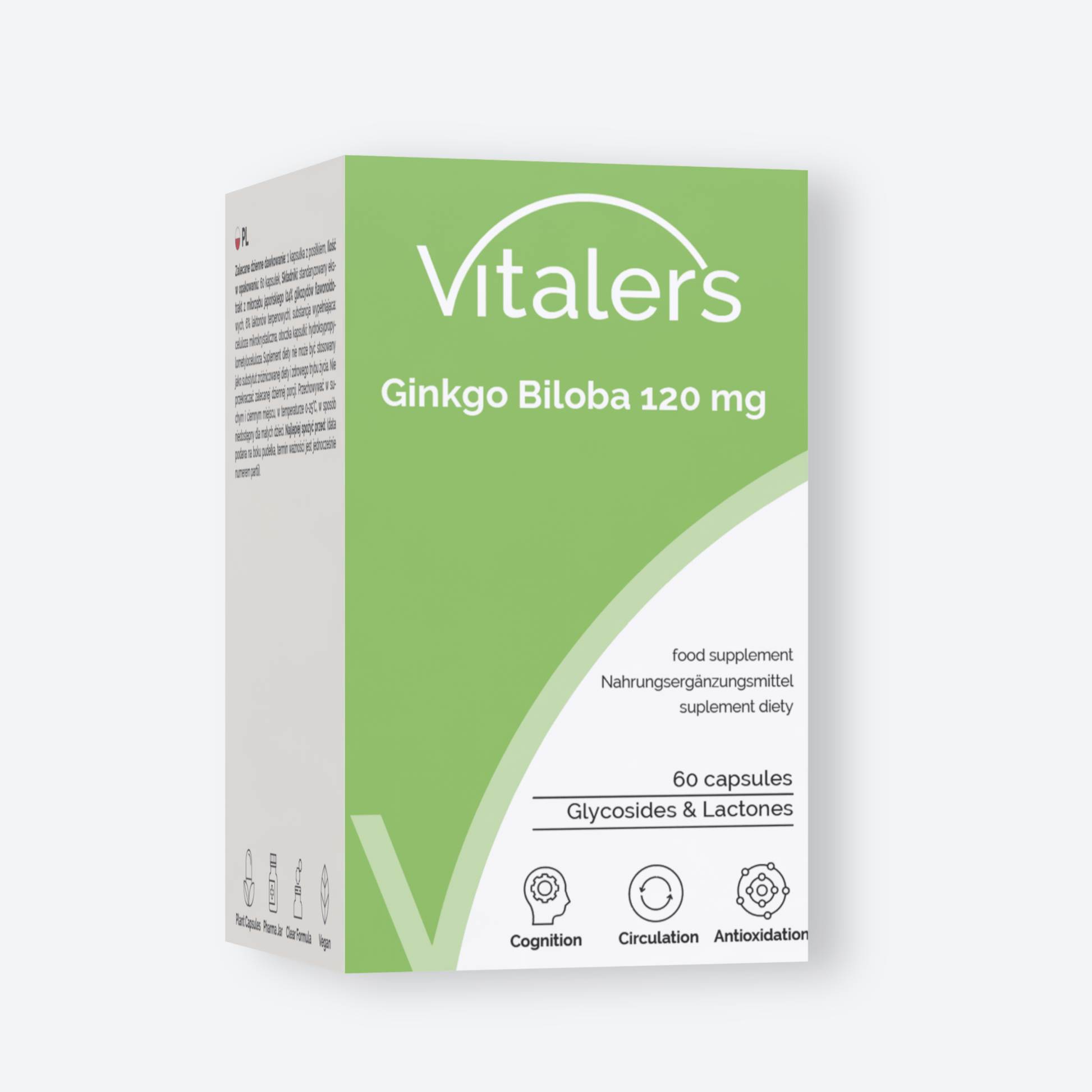 Vitaler's Ekstrakty Ginkgo Biloba 120 mg - 60 kapsułek