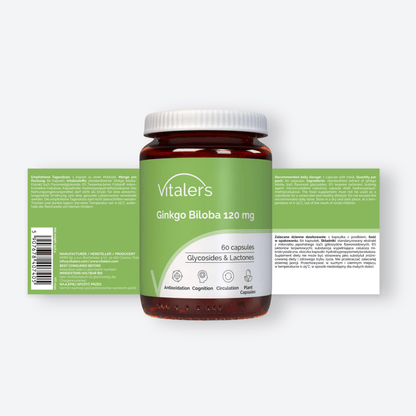 Vitaler's Ekstrakty Ginkgo Biloba 120 mg - 60 kapsułek