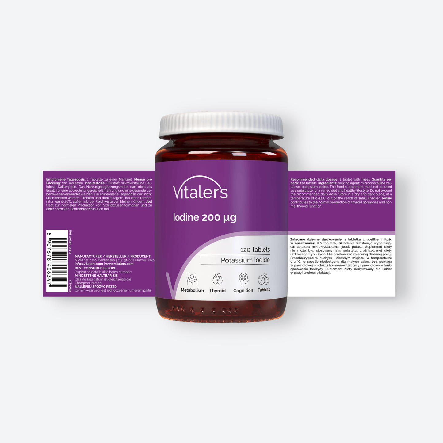 Vitaler's Minerały Jod 200 mcg - 120 tabletek