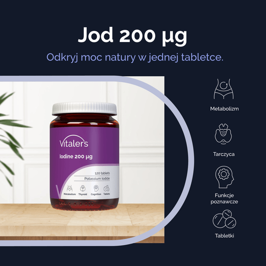 Vitaler's Minerały Jod 200 mcg - 120 tabletek