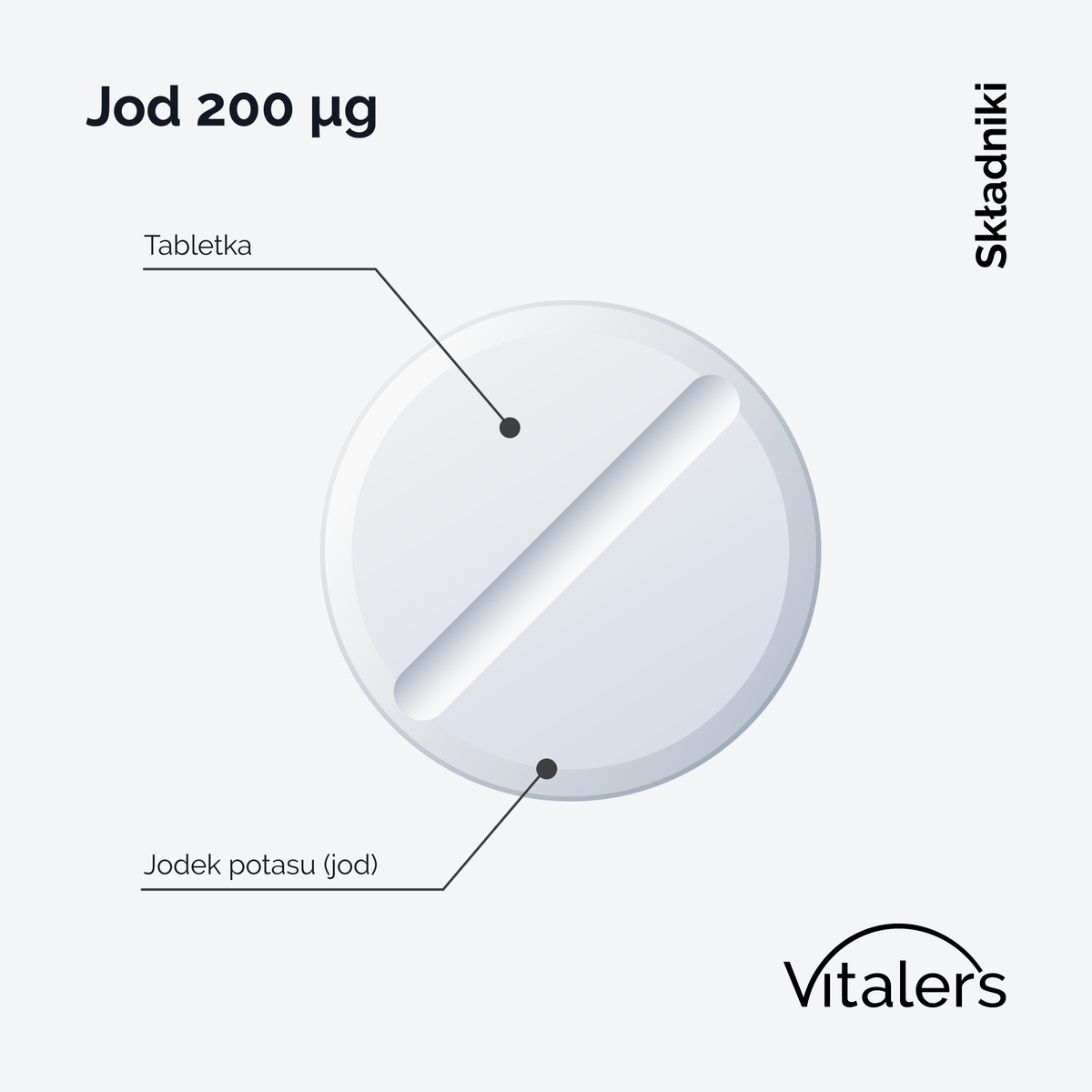 Vitaler's Minerały Jod 200 mcg - 120 tabletek