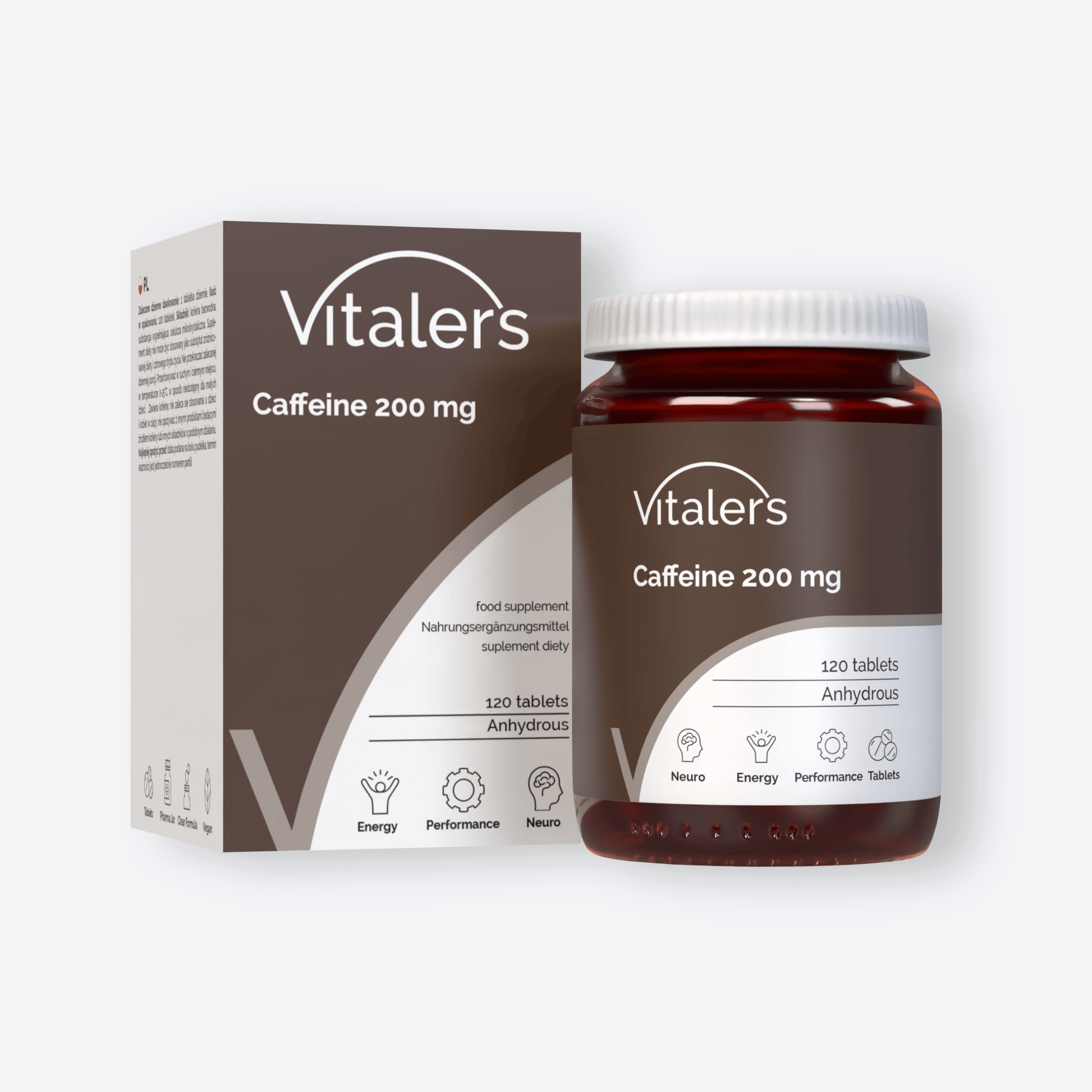 Vitaler's Antyoksydanty Kofeina 200 mg - 120 tabletek