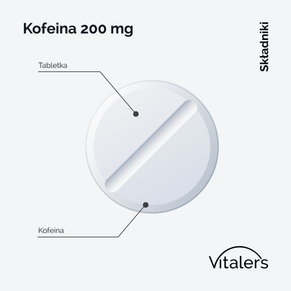 Vitaler's Antyoksydanty Kofeina 200 mg - 120 tabletek
