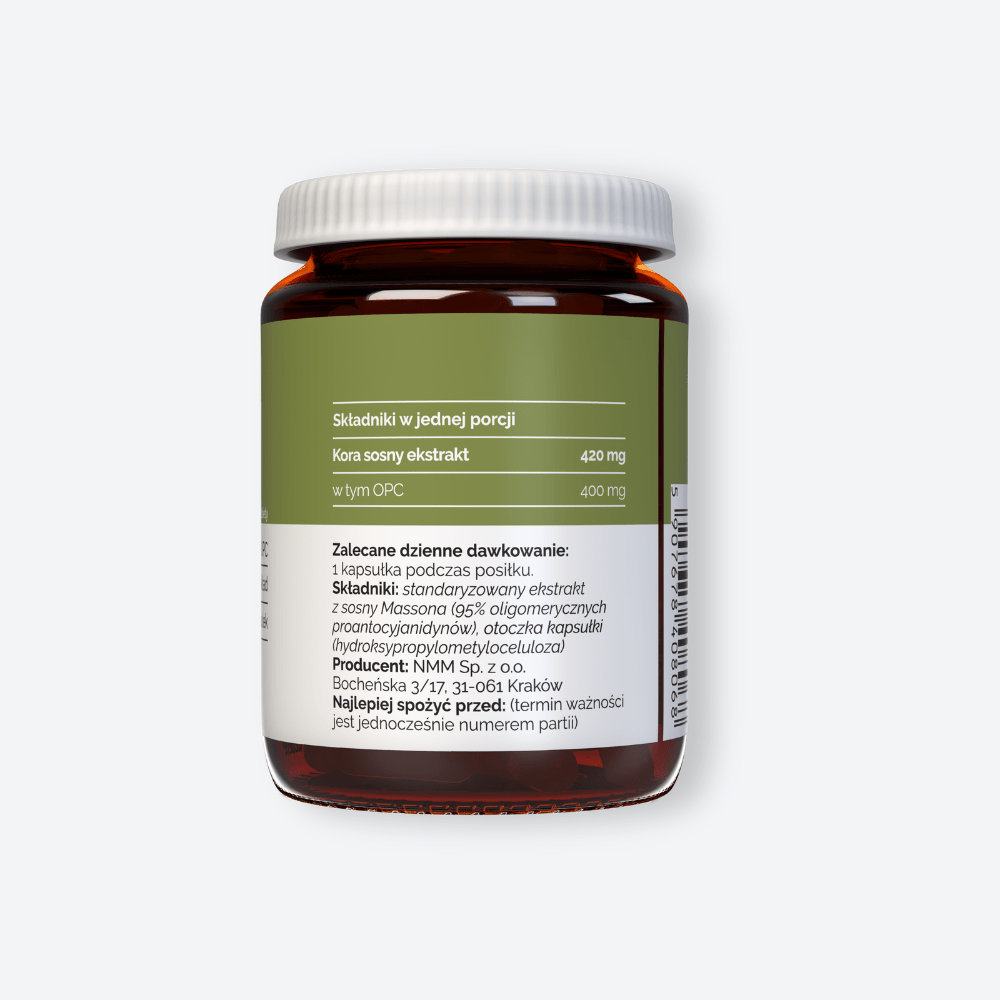 Vitaler's Antyoksydanty Kora sosny OPC 420 mg - 60 kapsułek