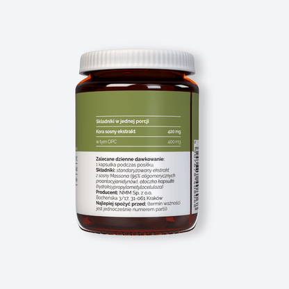 Vitaler's Antyoksydanty Kora sosny OPC 420 mg - 60 kapsułek