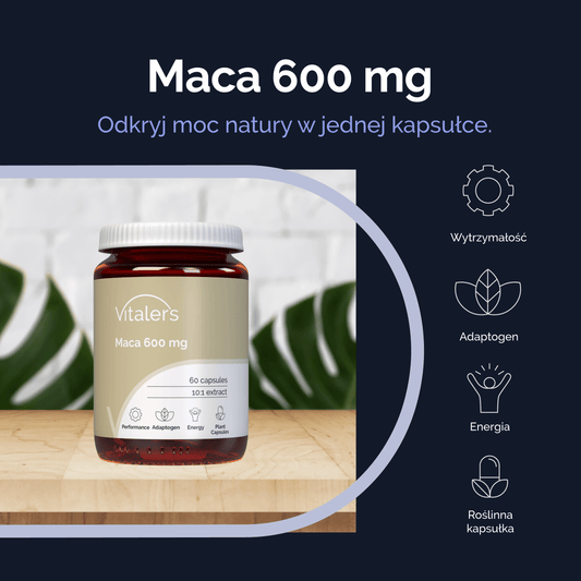 Vitaler's Adaptogeny Maca 600 mg - 60 kapsułek