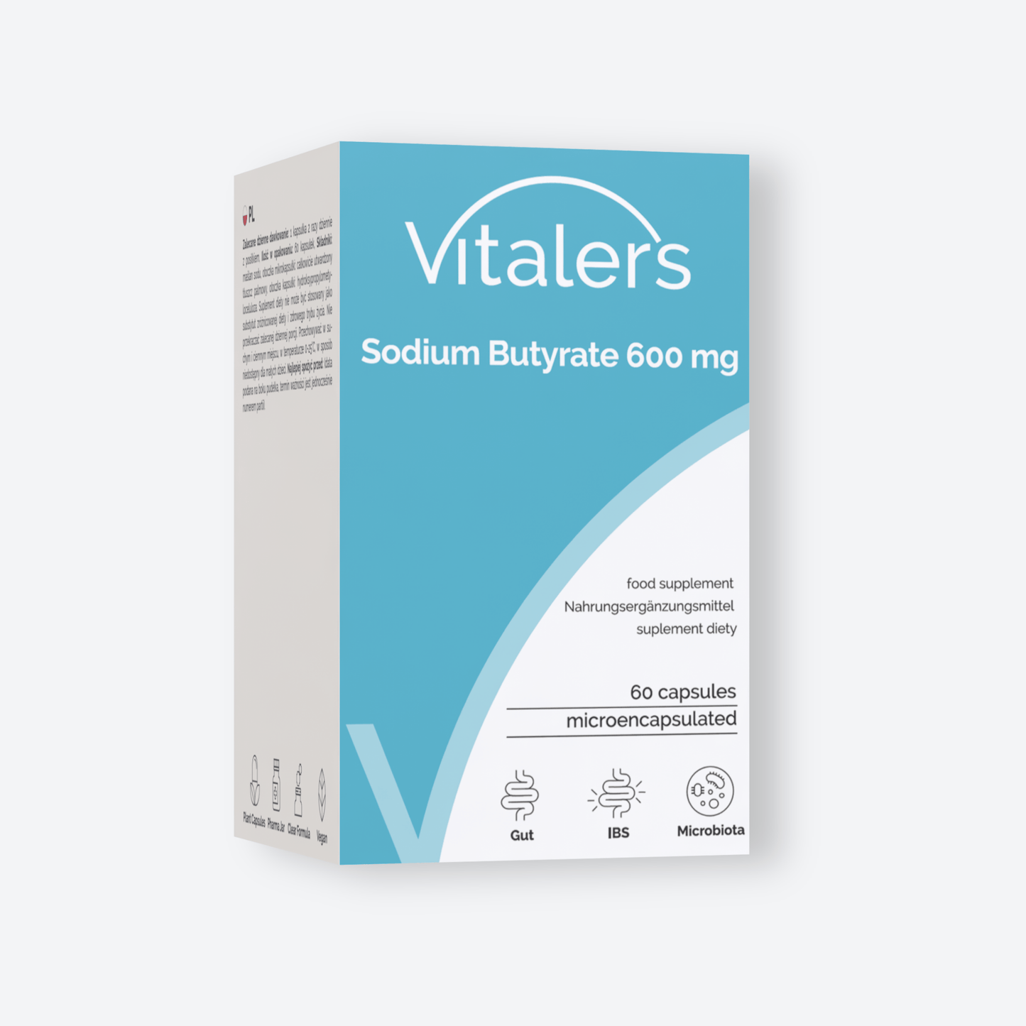 Vitaler's Probiotyki Maślan sodu 600 mg - 60 kapsułek