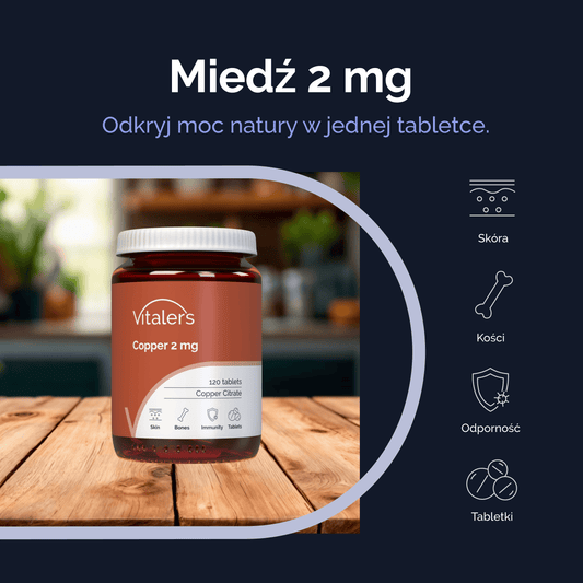 Vitaler's Minerały Miedź 2 mg - 120 tabletek