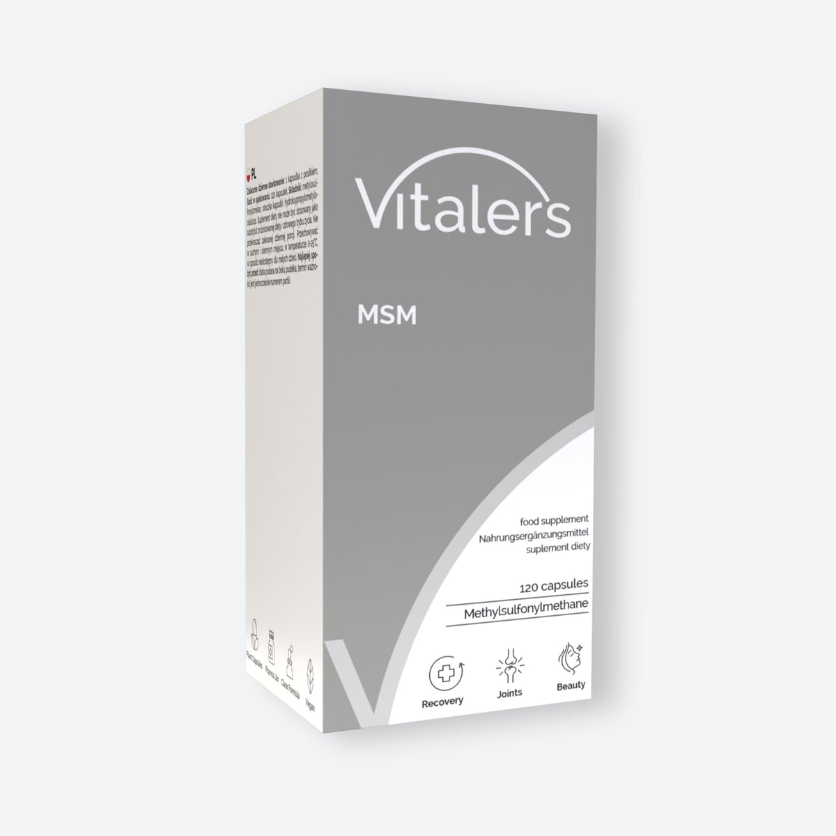 Vitaler's Specjalistyczne MSM (Siarka organiczna) 700 mg - 120 kapsułek