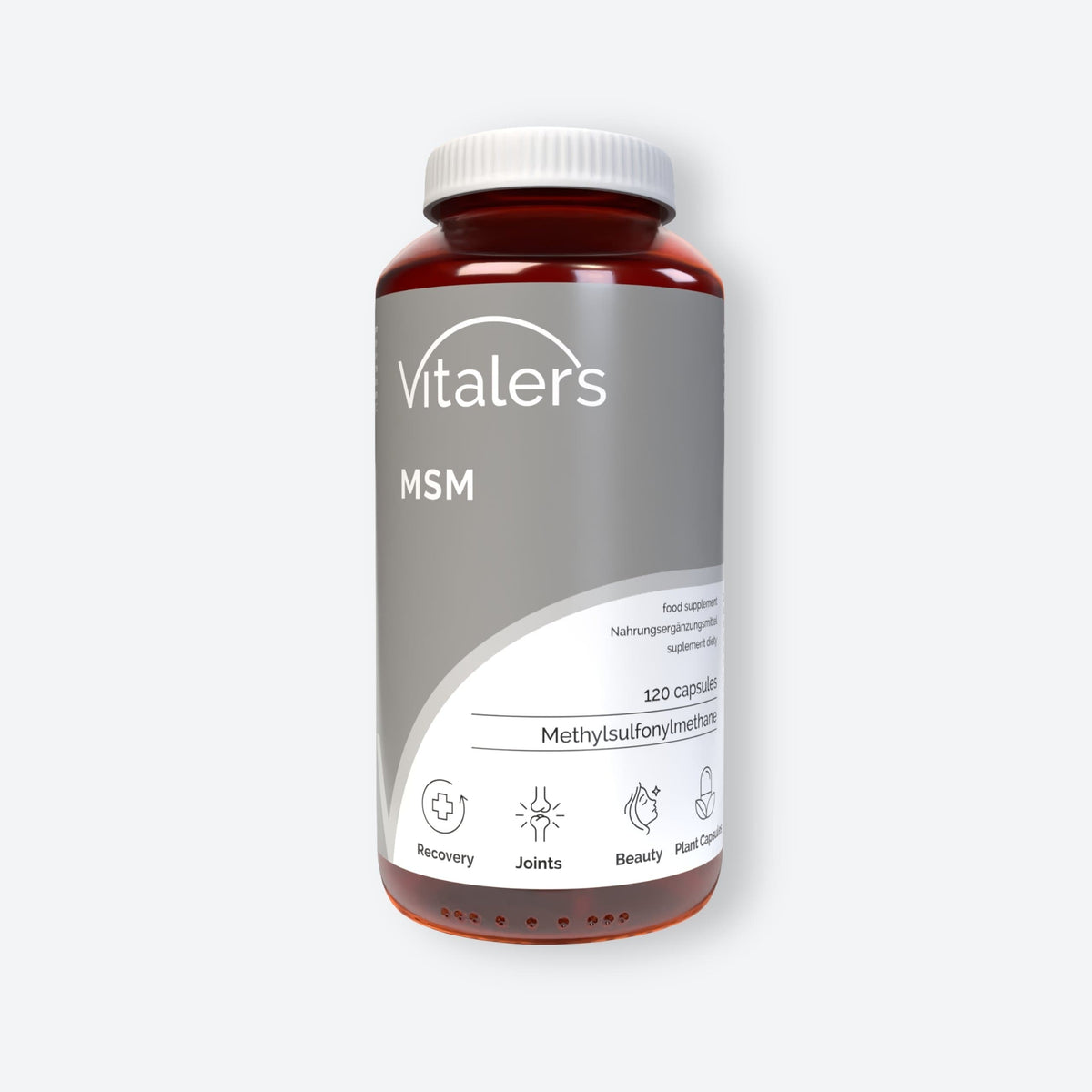 Vitaler's Specjalistyczne MSM (Siarka organiczna) 700 mg - 120 kapsułek