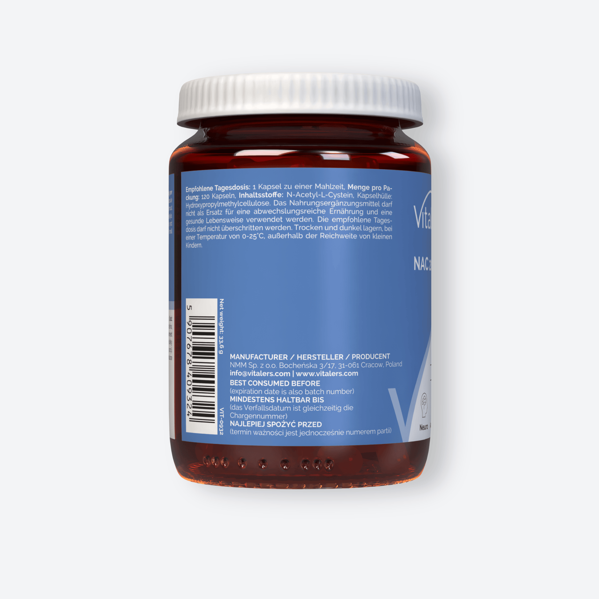 Vitaler's Aminokwasy NAC 200 mg - 60 kapsułek