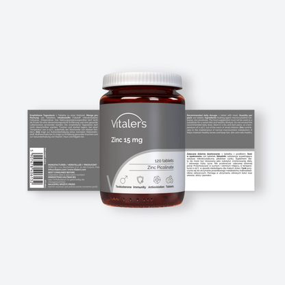 Vitaler's Minerały Pikolinian Cynku 15 mg - 120 tabletek