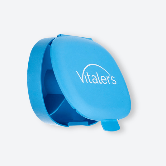 Vitaler's Akcesoria Pillbox pojemnik na tabletki - niebieski