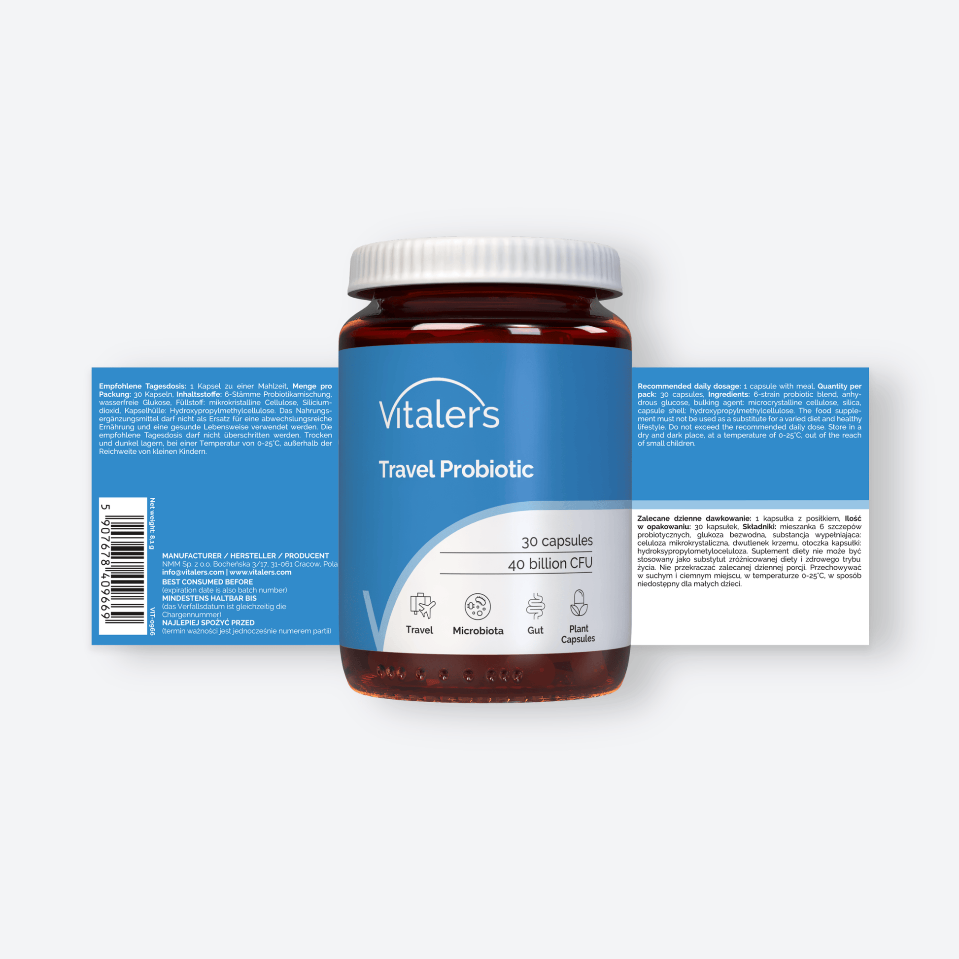 Vitaler's Probiotyki Probiotyk dla podróżujących - 30 kapsułek