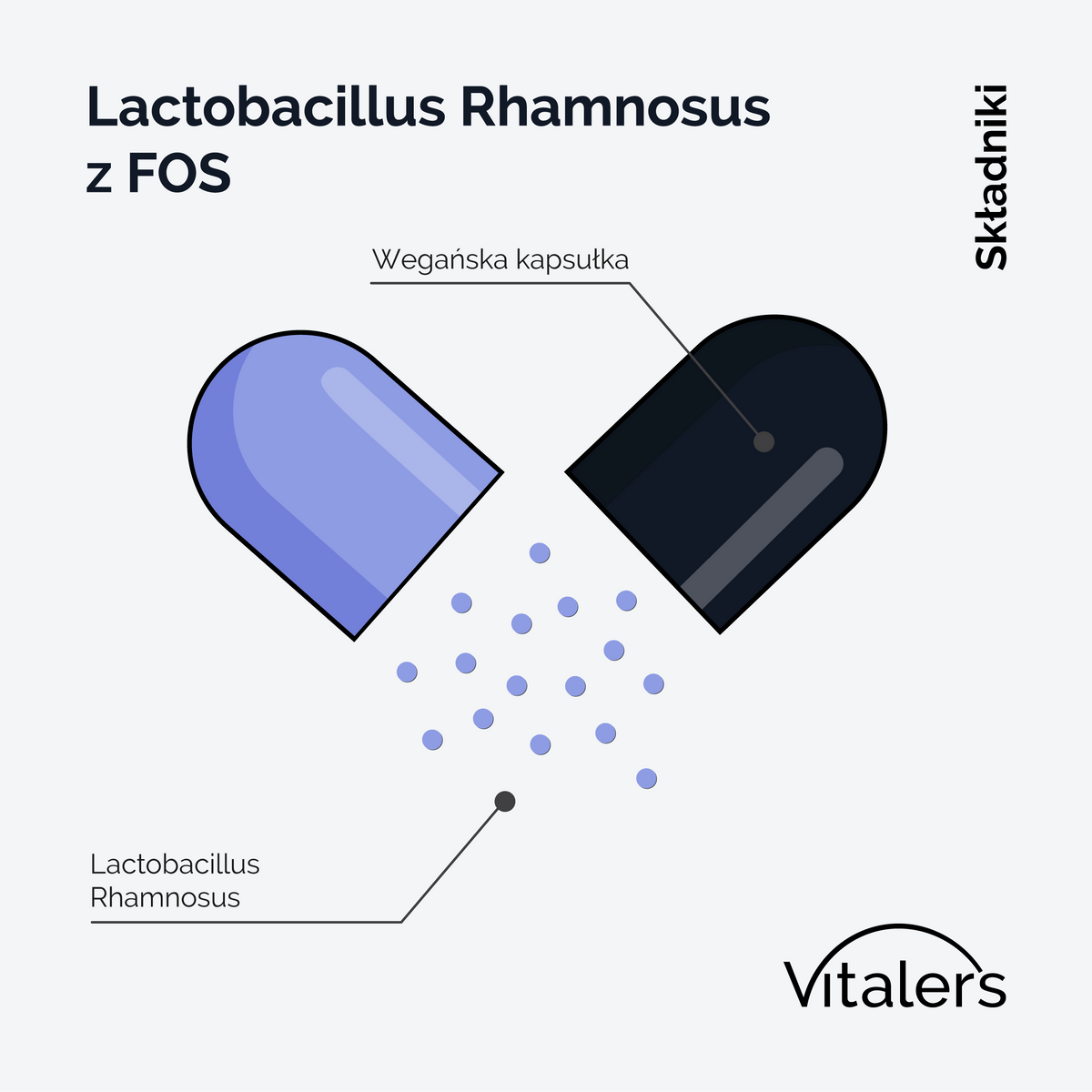 Vitaler's Probiotyki Probiotyk Lactobacillus Rhamnosus - 60 kapsułek