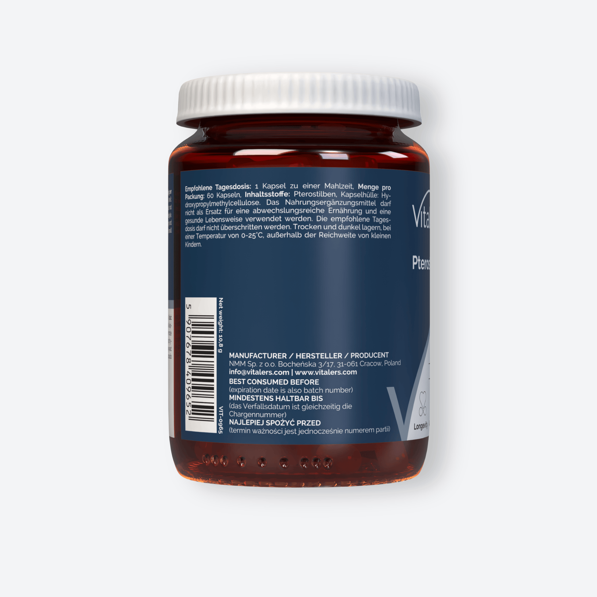 Vitaler's Ekstrakty Pterostilben 100 mg - 60 kapsułek
