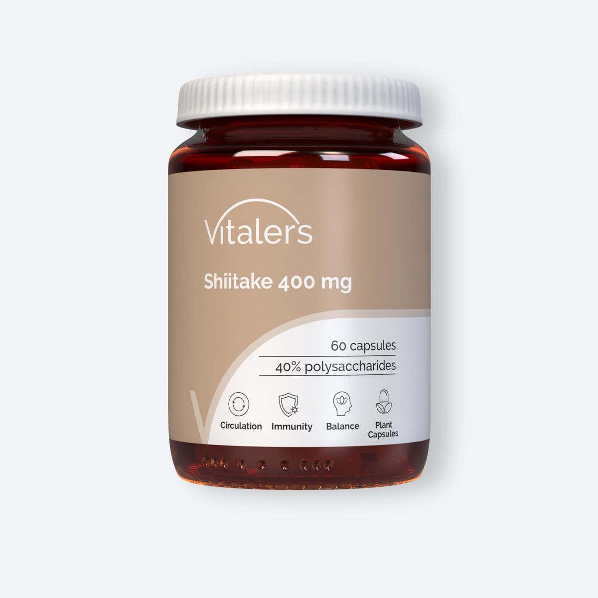 Vitaler's Ekstrakty Shiitake 400 mg - 60 kapsułek