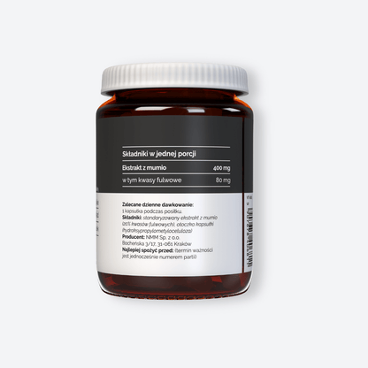 Vitaler's Ekstrakty Shilajit (Mumio ałtajskie) 400 mg - 60 kapsułek