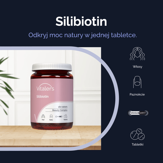Vitaler's Specjalistyczne Silibiotin (Skóra, Włosy, Paznokcie) - 180 tabletek