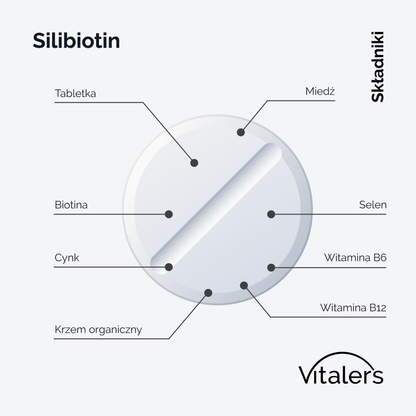 Vitaler's Specjalistyczne Silibiotin (Skóra, Włosy, Paznokcie) - 180 tabletek