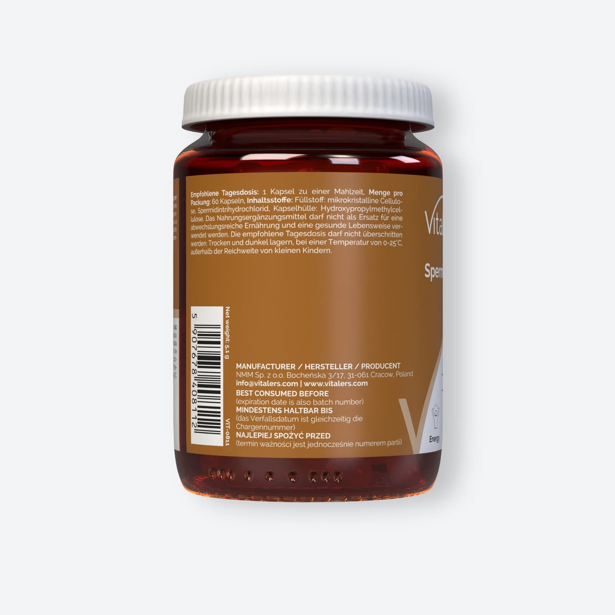 Vitaler's Specjalistyczne Spermidyna 10 mg - 30 kapsułek
