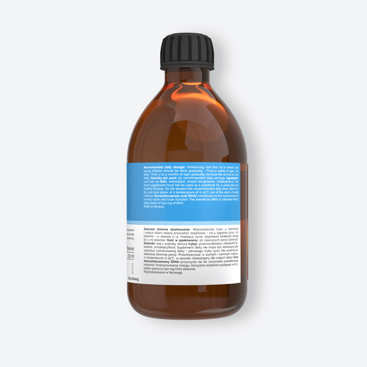 Vitaler's Omega Tran Norweski Junior Omega-3 1200 mg dla dzieci - 250 ml