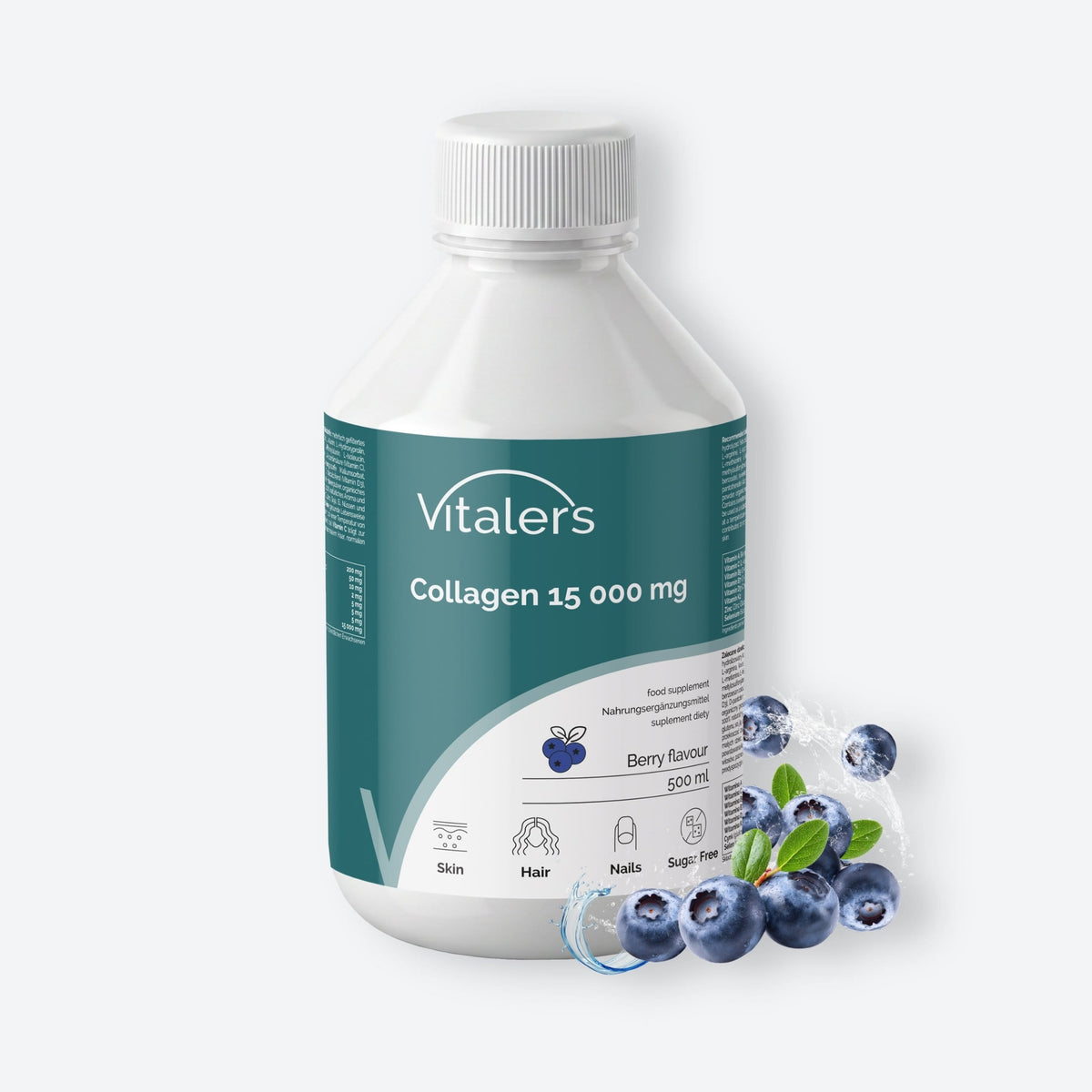 Vitaler's Kolagen Vitaler's Collagen 15000 mg, kolagen w płynie, jagodowy - 500 ml