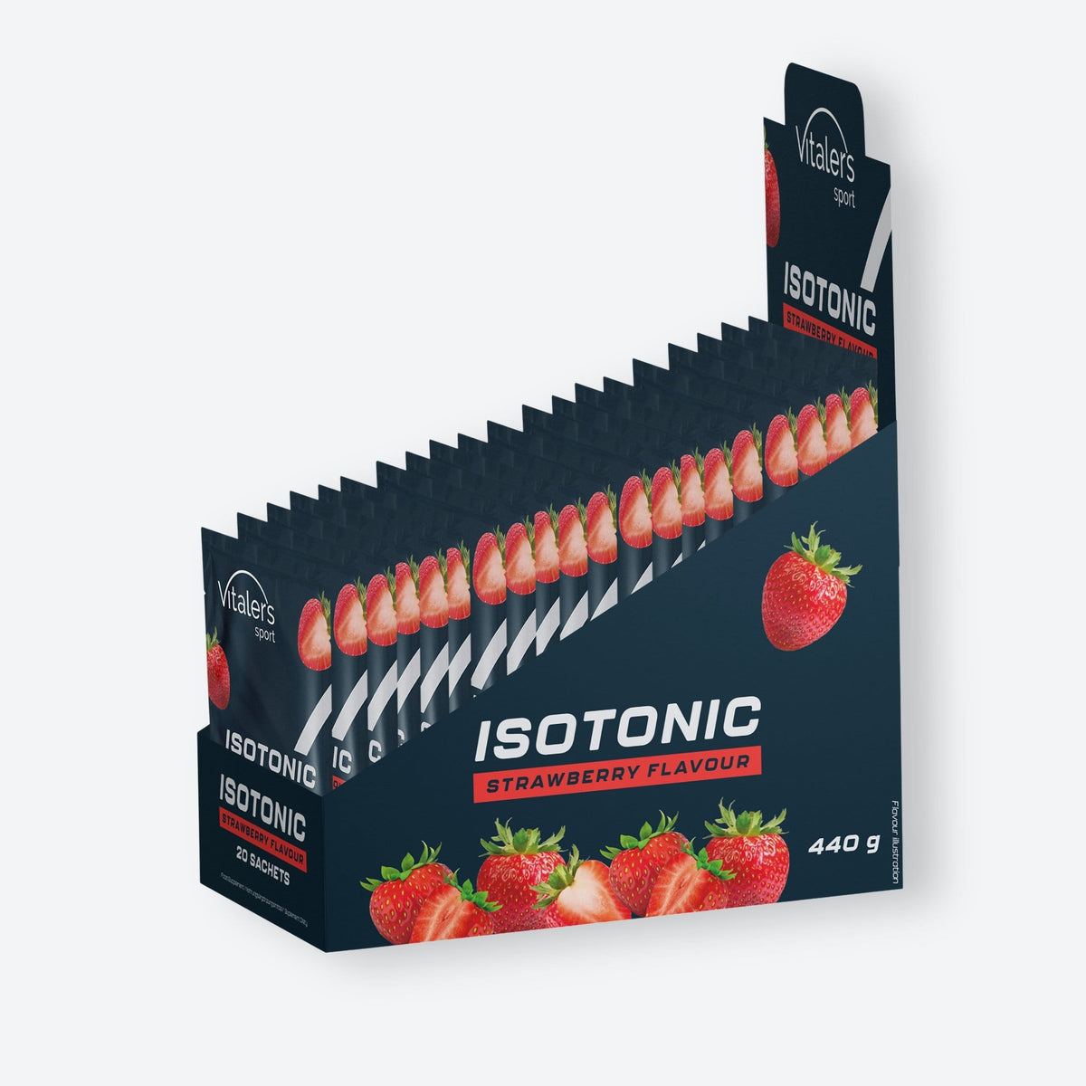 Vitaler's Sport Vitaler's Sport Izotonik, truskawka - 20 sztuk x 22 g