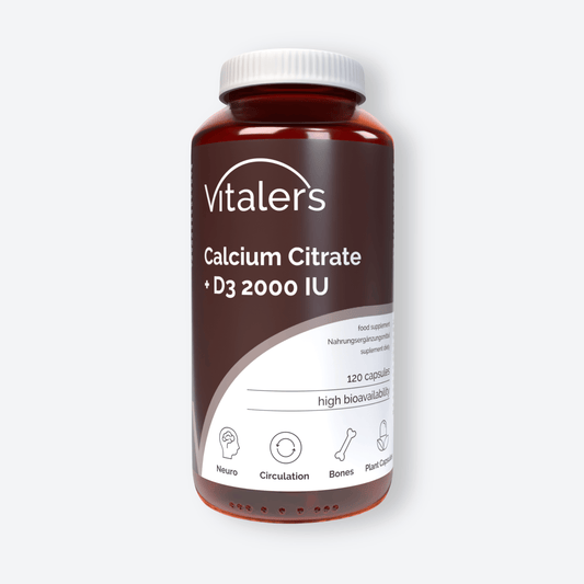 Vitaler's Minerały Wapń 120 mg + Witamina D3 1000 IU - 120 kapsułek