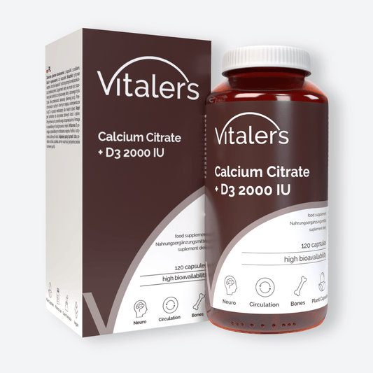 Vitaler's Minerały Wapń 120 mg + Witamina D3 1000 IU - 120 kapsułek