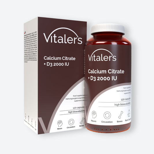 Vitaler's Minerały Wapń 120 mg + Witamina D3 1000 IU - 120 kapsułek