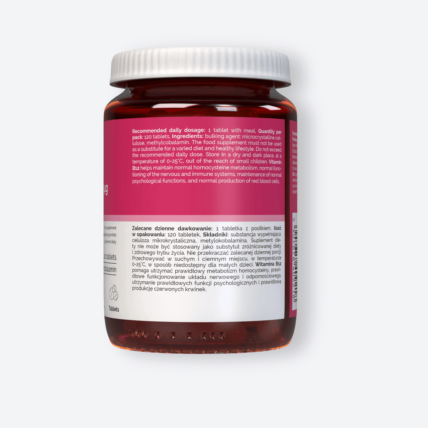 Vitaler's Witaminy Witamina B12 950 μg - 120 tabletek