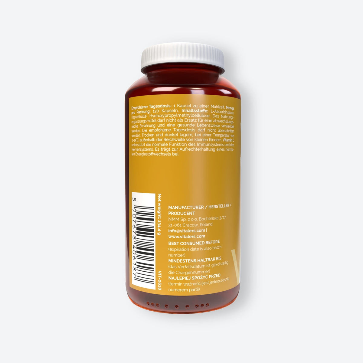 Vitaler's Witaminy Witamina C 1000 mg - 120 kapsułek