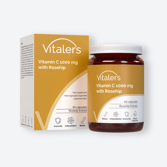 Vitaler's Witaminy Witamina C z dziką różą 1000 mg - 60 kapsułek