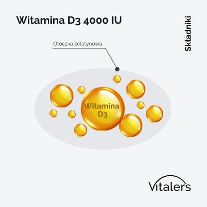 Vitaler's Witaminy Witamina D3 4000 IU - 240 kapsułek
