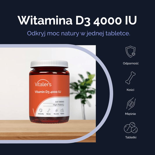 Vitaler's Witaminy Witamina D3 4000 IU - 240 tabletek