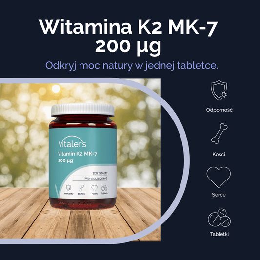 Vitaler's Witaminy Witamina K2 MK-7 200 µg - 120 tabletek