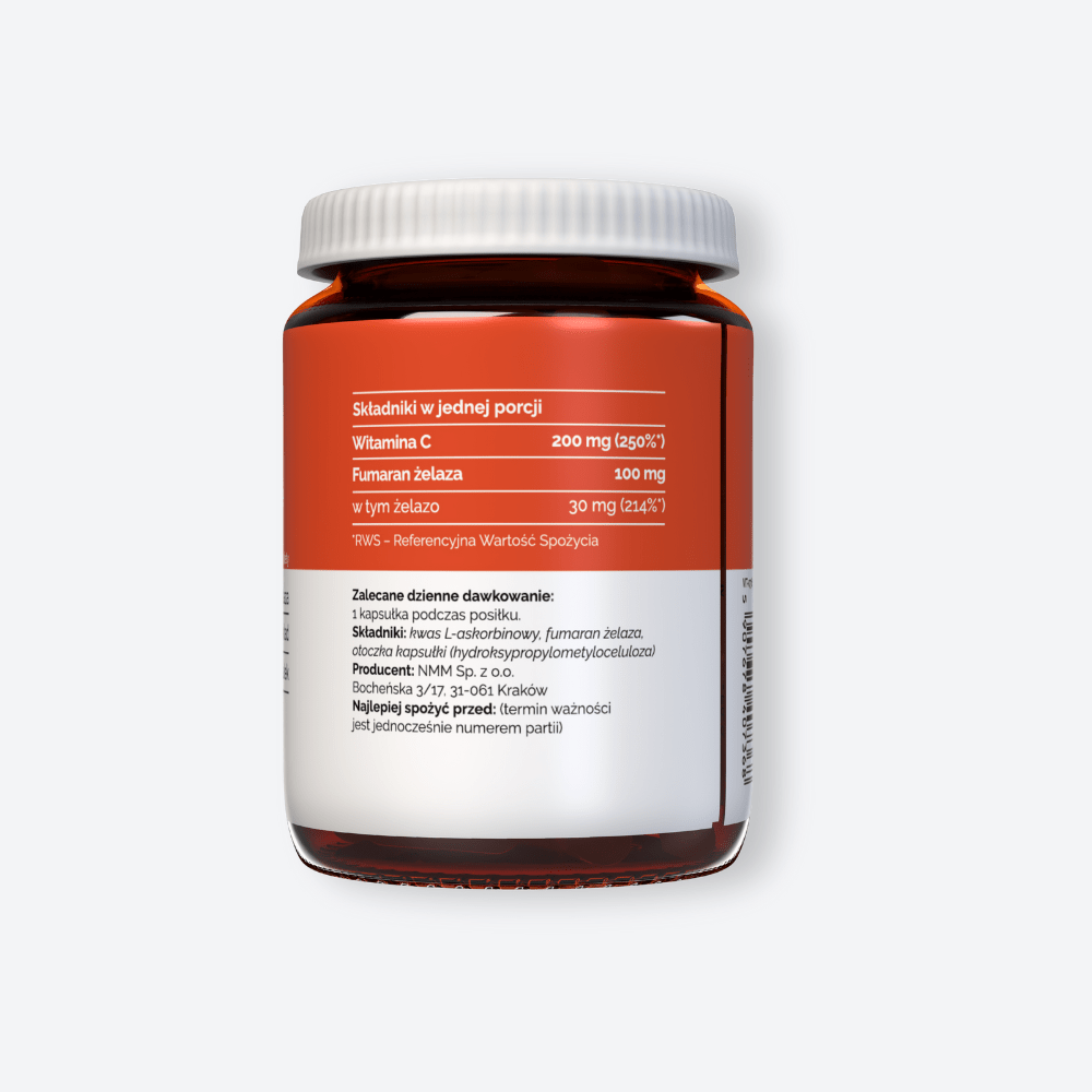 Vitaler's Minerały Żelazo Organiczne 30 mg - 60 kapsułek
